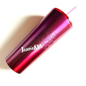 Starbucks 2021 pink & red gradient ombre SS